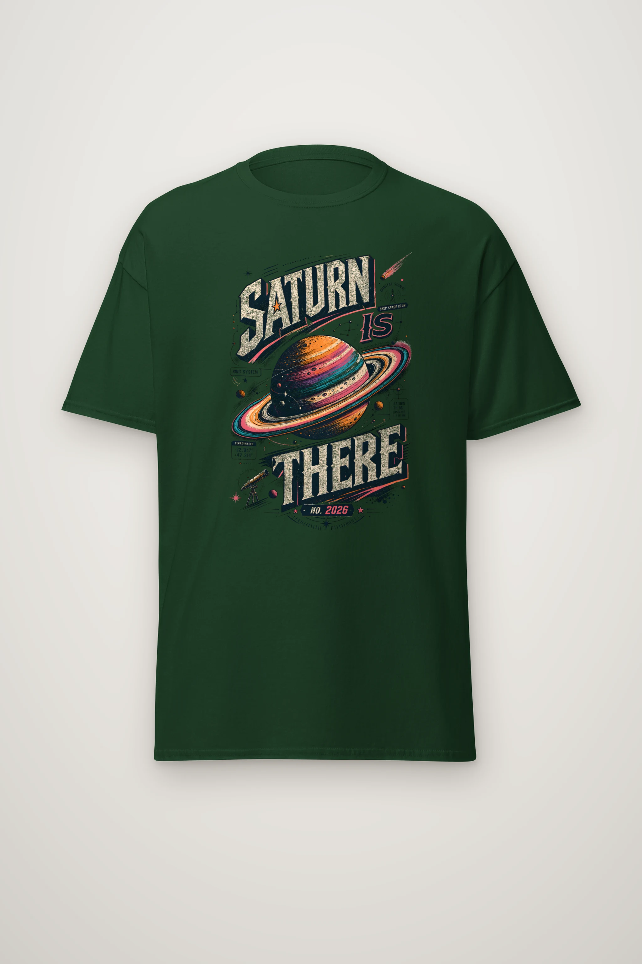 "Saturn Is There" Heavyweight Unisex Crewneck T-shirt