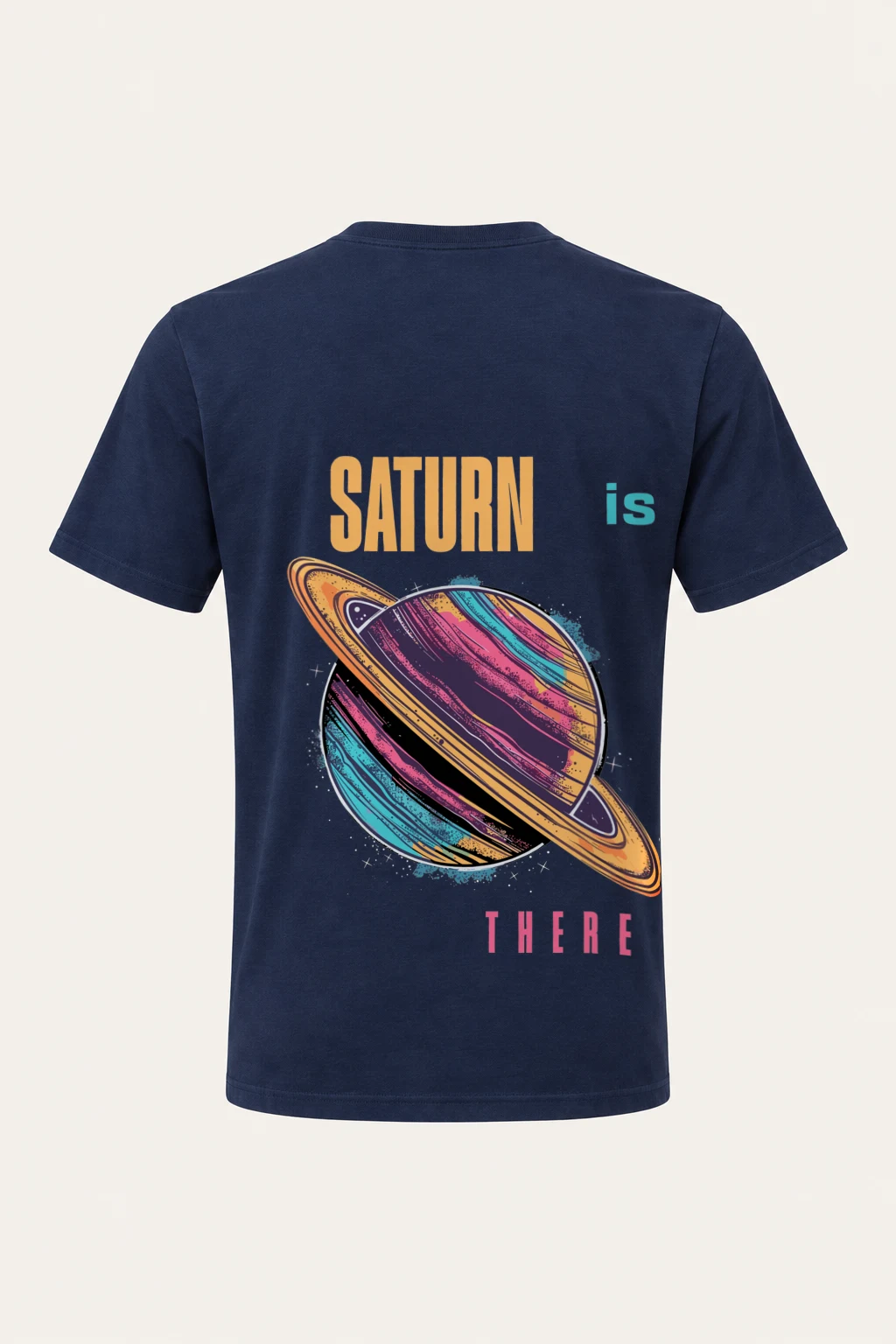 "Saturn Is There" Heavyweight Unisex Crewneck T-shirt | Gildan 5000