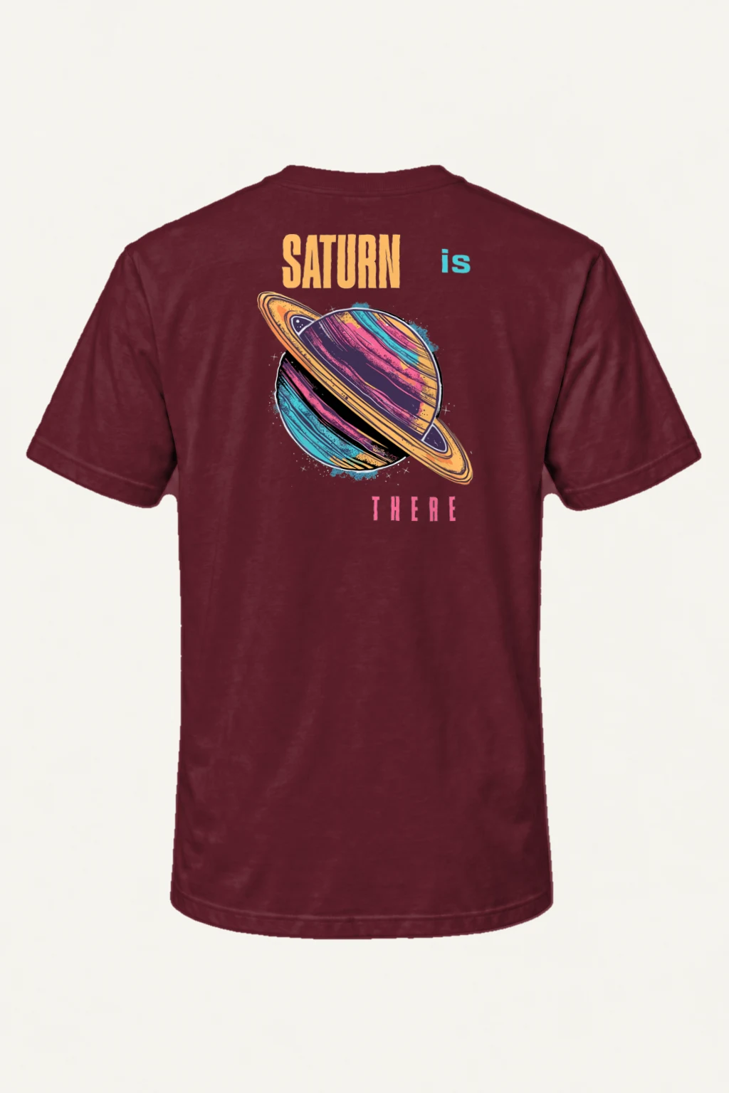 "Saturn Is There" Heavyweight Unisex Crewneck T-shirt | Gildan 5000