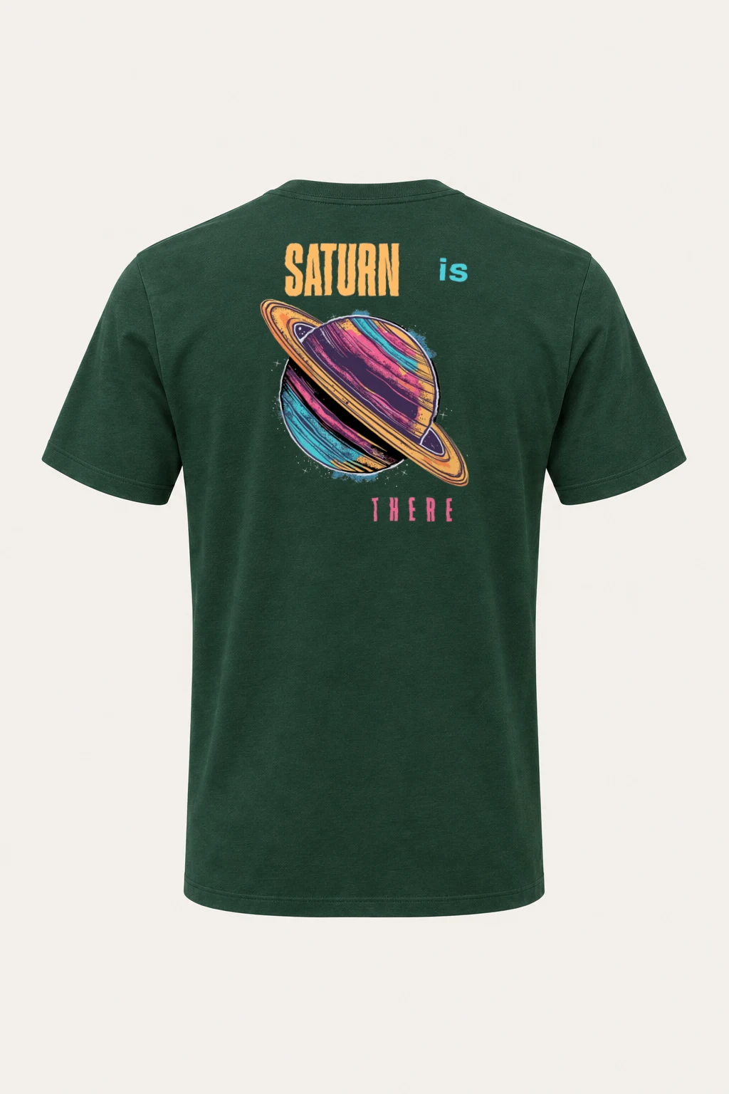 "Saturn Is There" Heavyweight Unisex Crewneck T-shirt | Gildan 5000