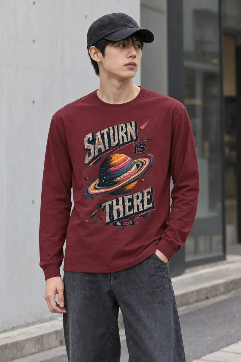 "Saturn Is There" Unisex Longsleeve T-shirt