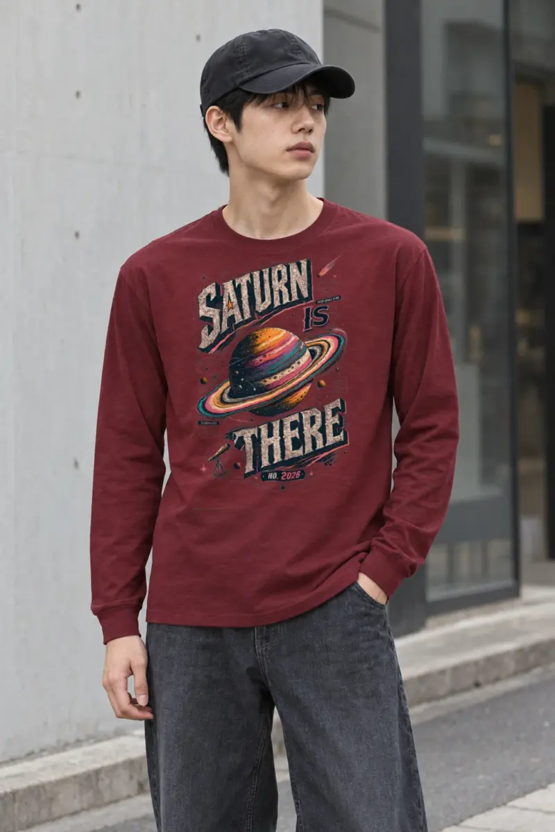 "Saturn Is There" Unisex Longsleeve T-shirt