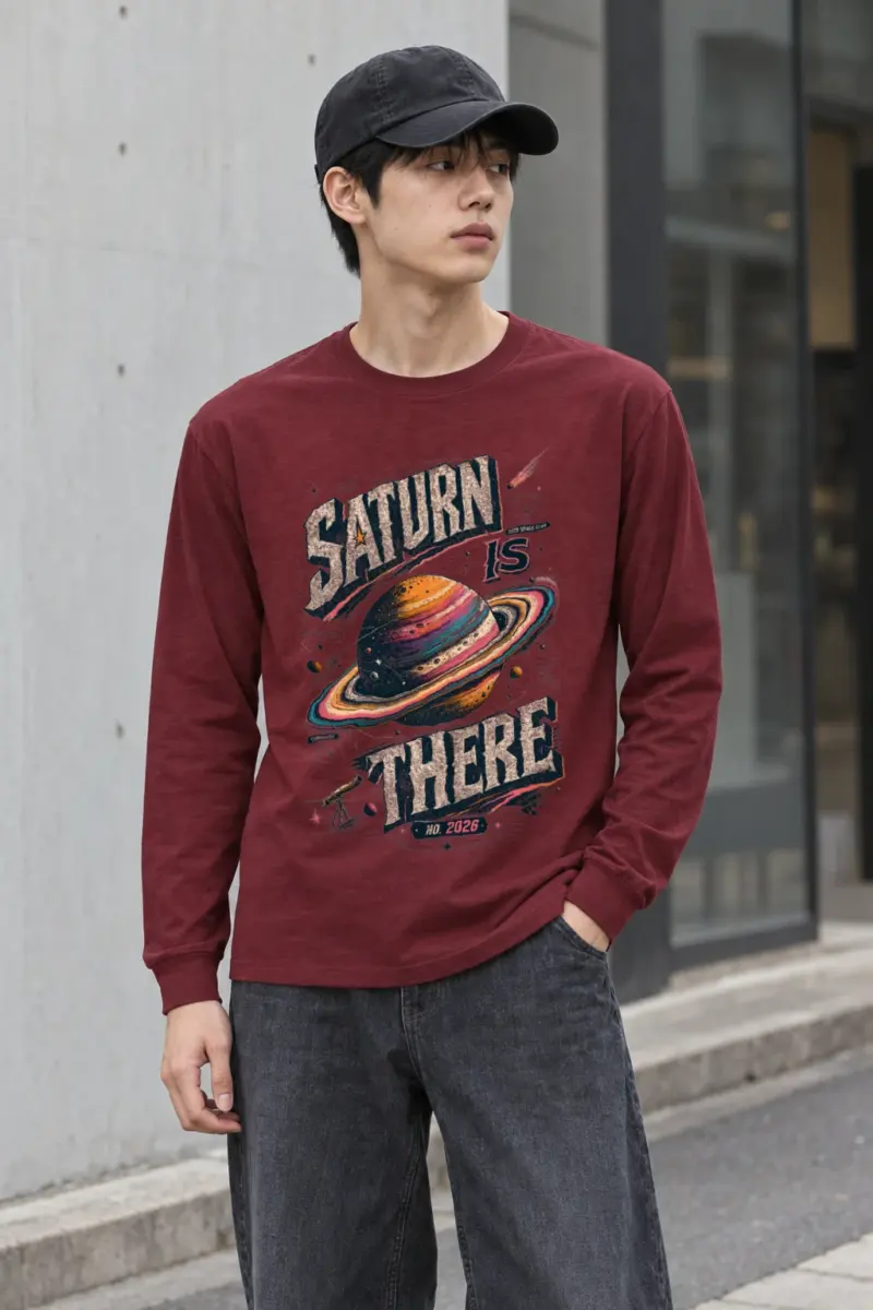 "Saturn Is There" Unisex Longsleeve T-shirt