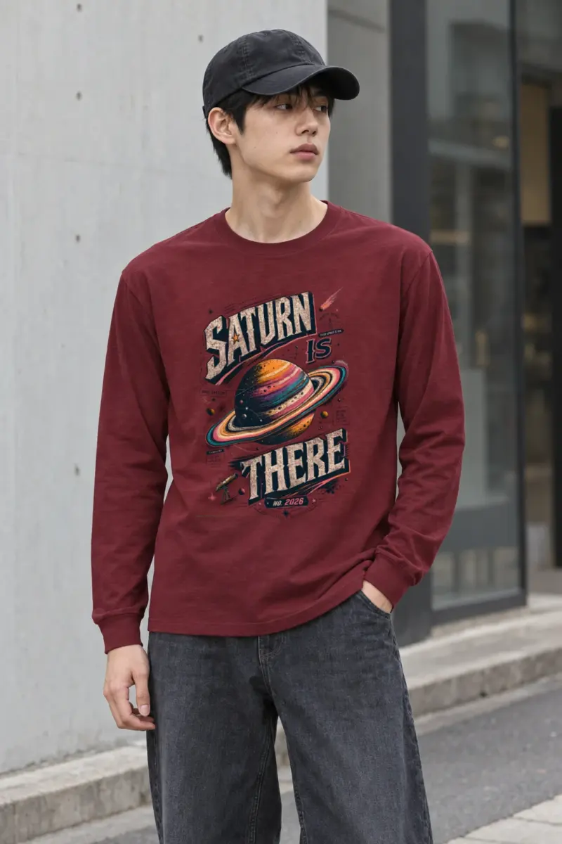 "Saturn Is There" Unisex Longsleeve T-shirt