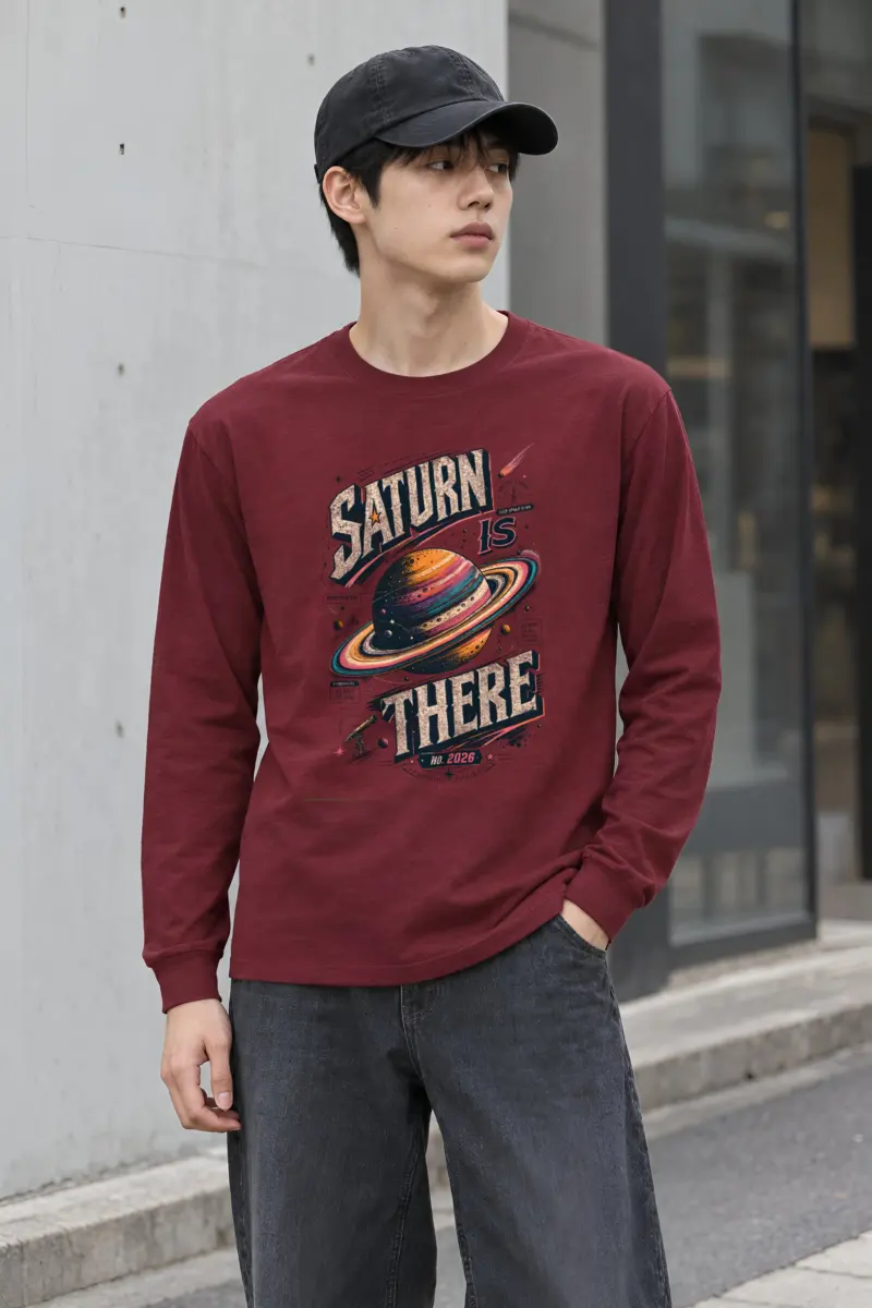 "Saturn Is There" Unisex Longsleeve T-shirt