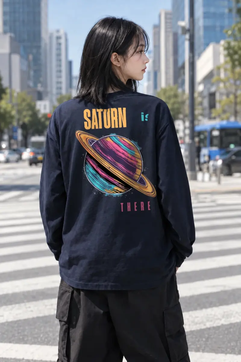 "Saturn Is There" Unisex Longsleeve T-shirt | Gildan 2400
