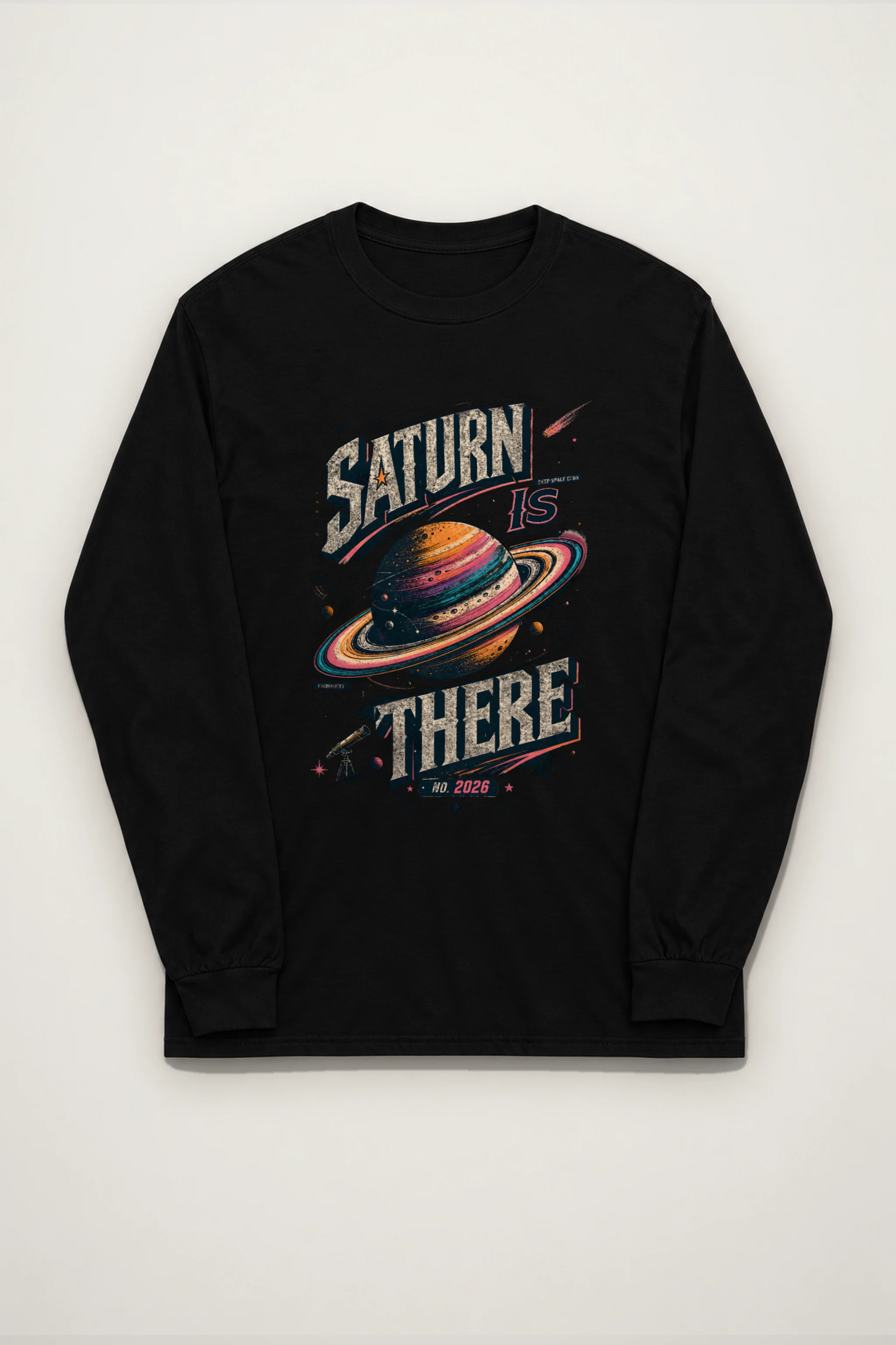 "Saturn Is There" Unisex Longsleeve T-shirt