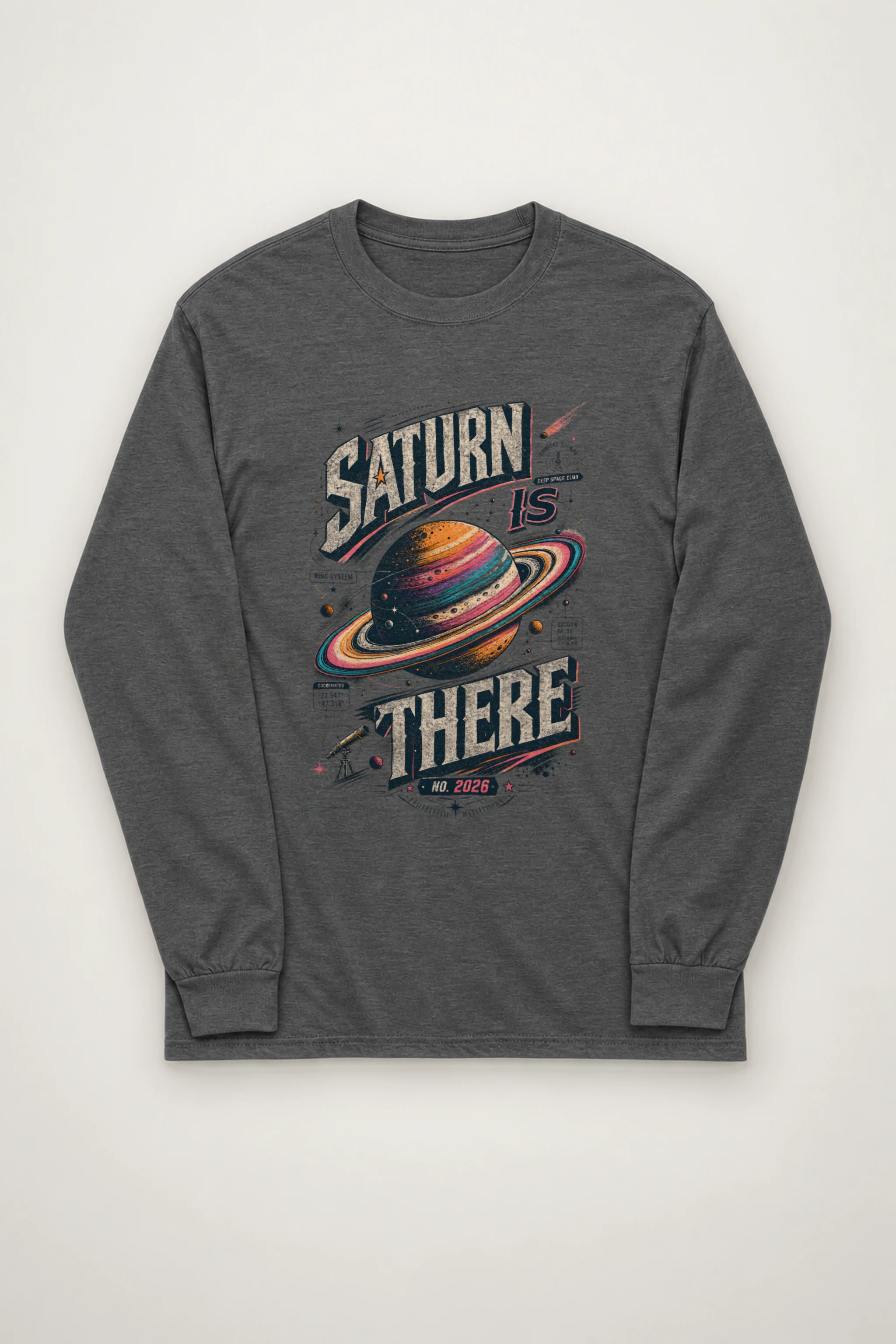 "Saturn Is There" Unisex Longsleeve T-shirt