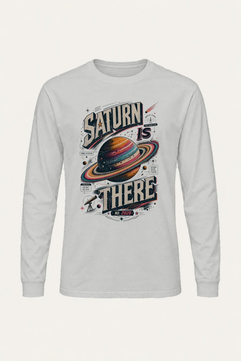 "Saturn Is There" Unisex Longsleeve T-shirt | Gildan 2400