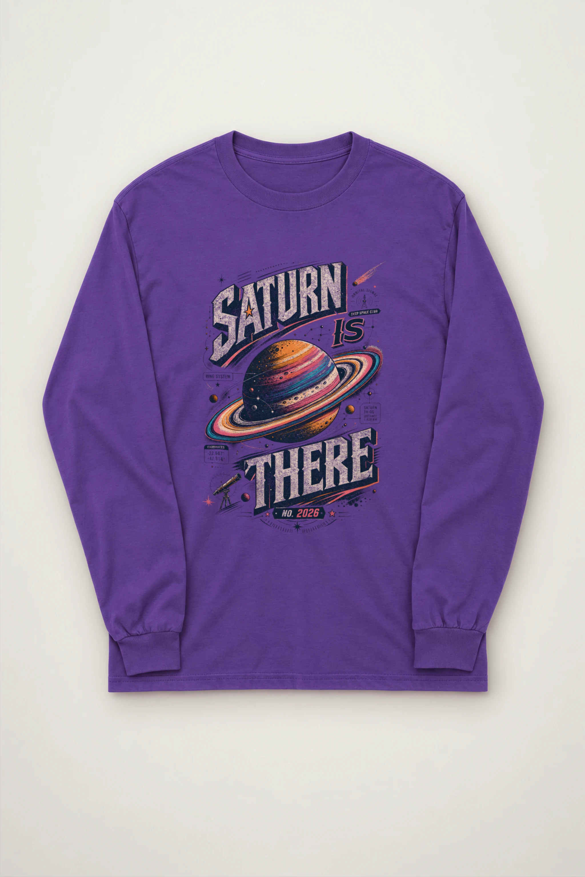 "Saturn Is There" Unisex Longsleeve T-shirt