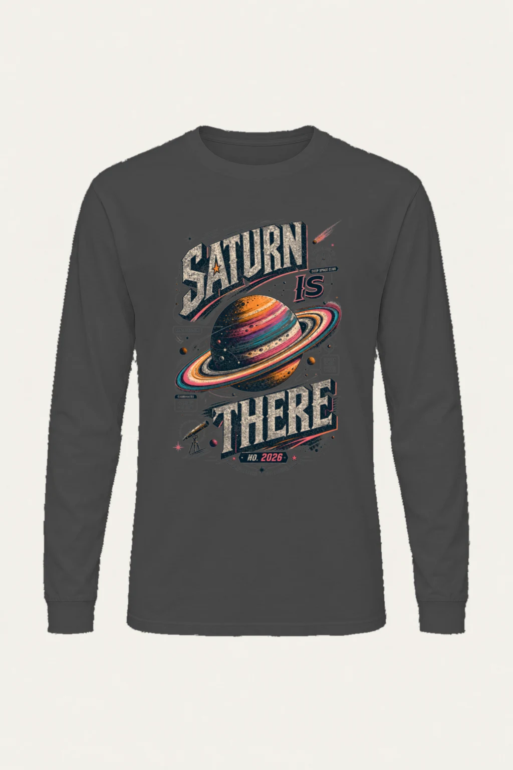 "Saturn Is There" Unisex Longsleeve T-shirt | Gildan 2400
