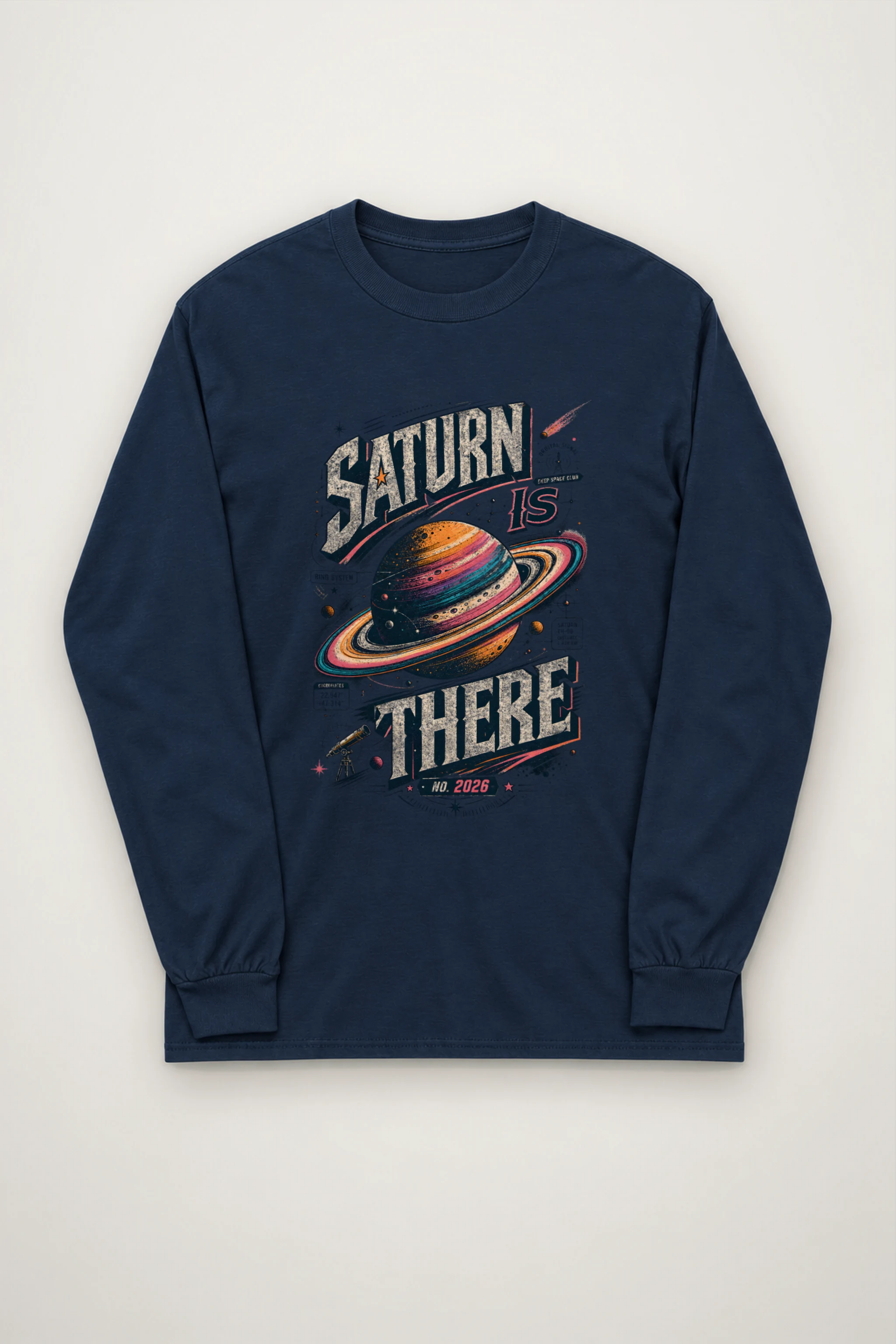 "Saturn Is There" Unisex Longsleeve T-shirt