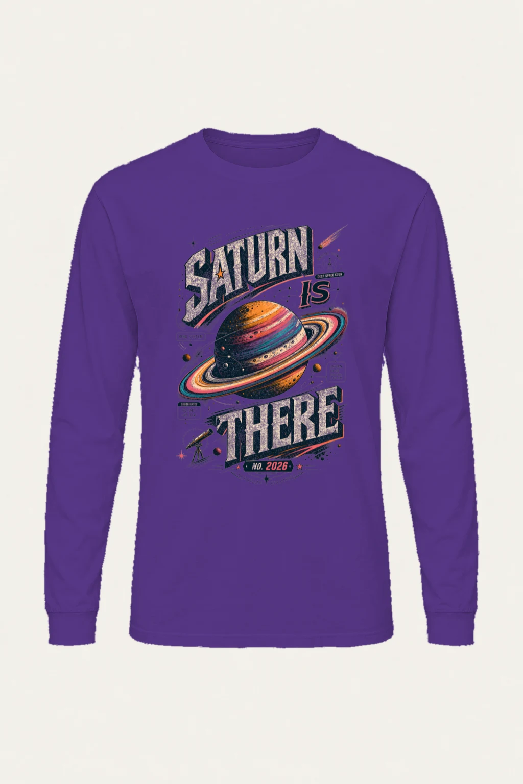 "Saturn Is There" Unisex Longsleeve T-shirt | Gildan 2400