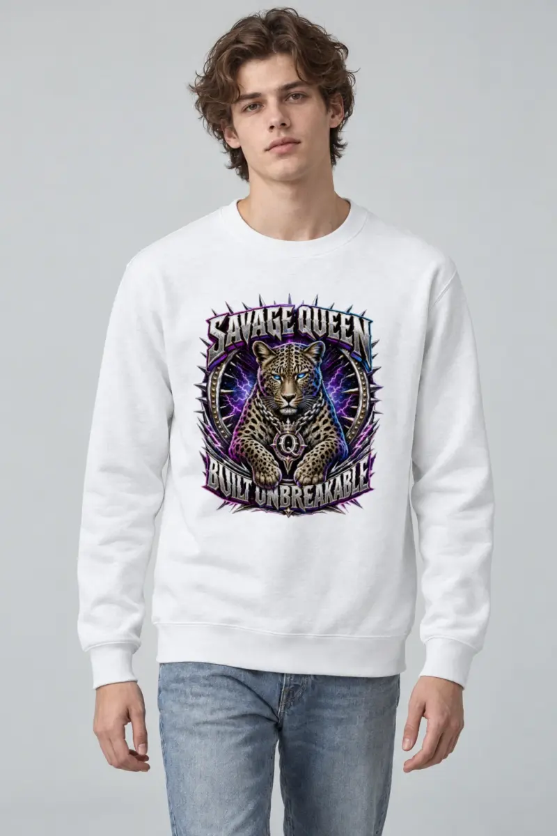 "Savage Queen" Heavy Blend Unisex Crewneck Sweatshirt