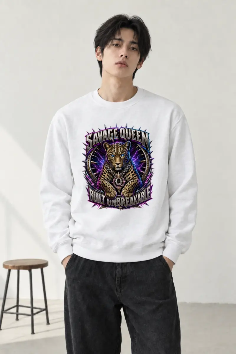 "Savage Queen" Heavy Blend Unisex Crewneck Sweatshirt
