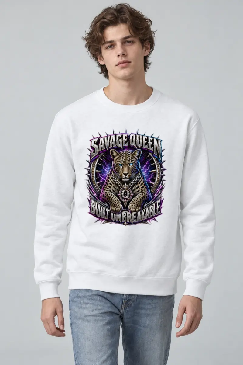"Savage Queen" Heavy Blend Unisex Crewneck Sweatshirt