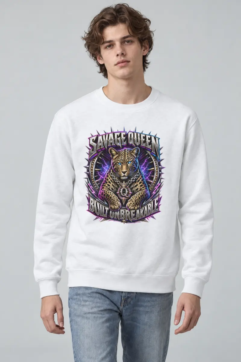 "Savage Queen" Heavy Blend Unisex Crewneck Sweatshirt
