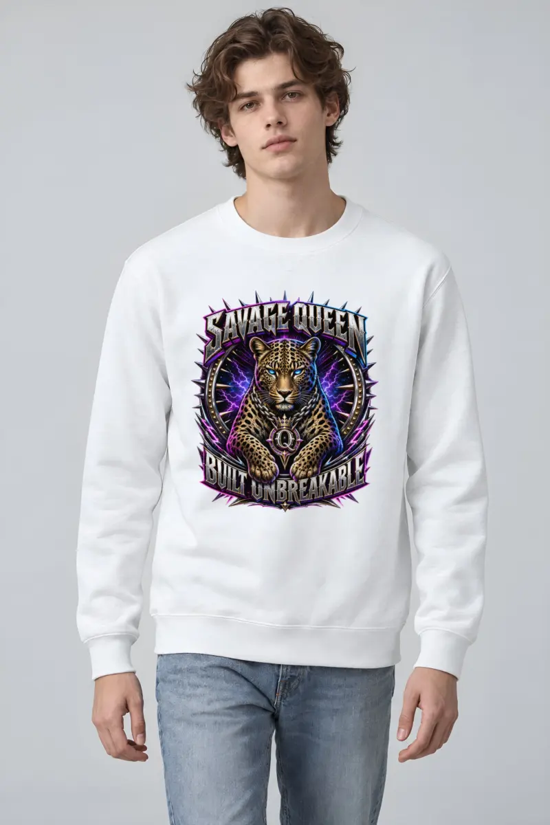 "Savage Queen" Heavy Blend Unisex Crewneck Sweatshirt