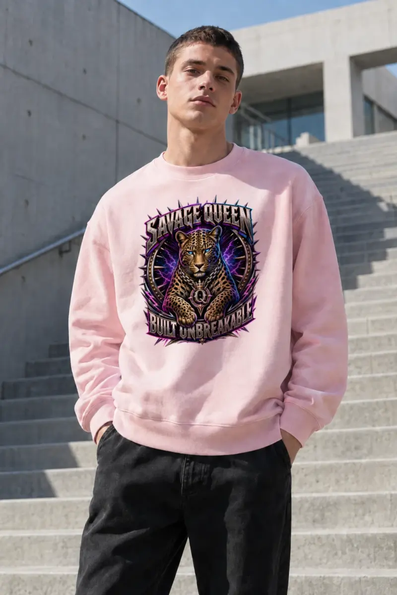"Savage Queen" Heavy Blend Unisex Crewneck Sweatshirt | Gildan 18000
