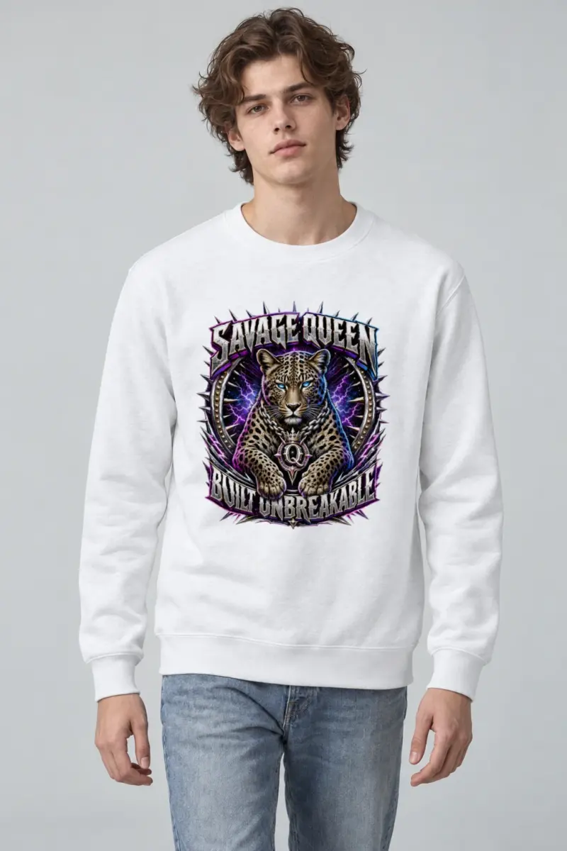 "Savage Queen" Heavy Blend Unisex Crewneck Sweatshirt
