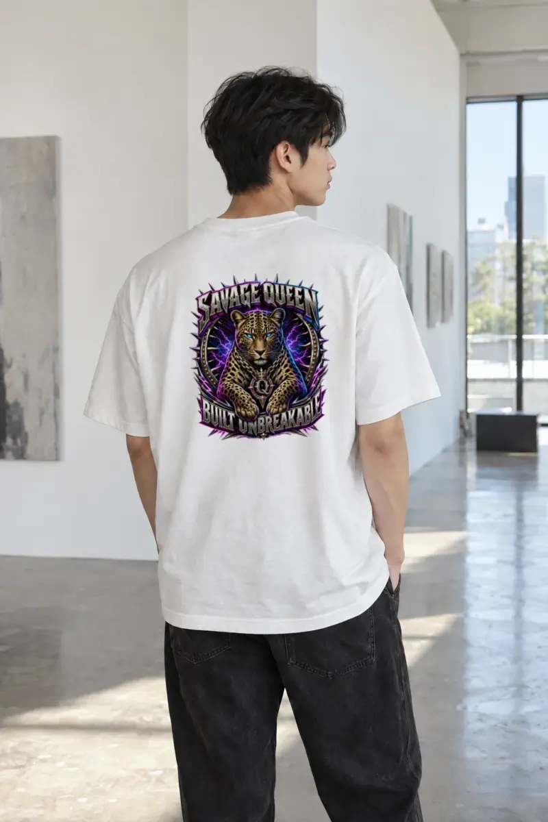 "Savage Queen" Heavyweight Unisex Crewneck T-shirt | Gildan 5000