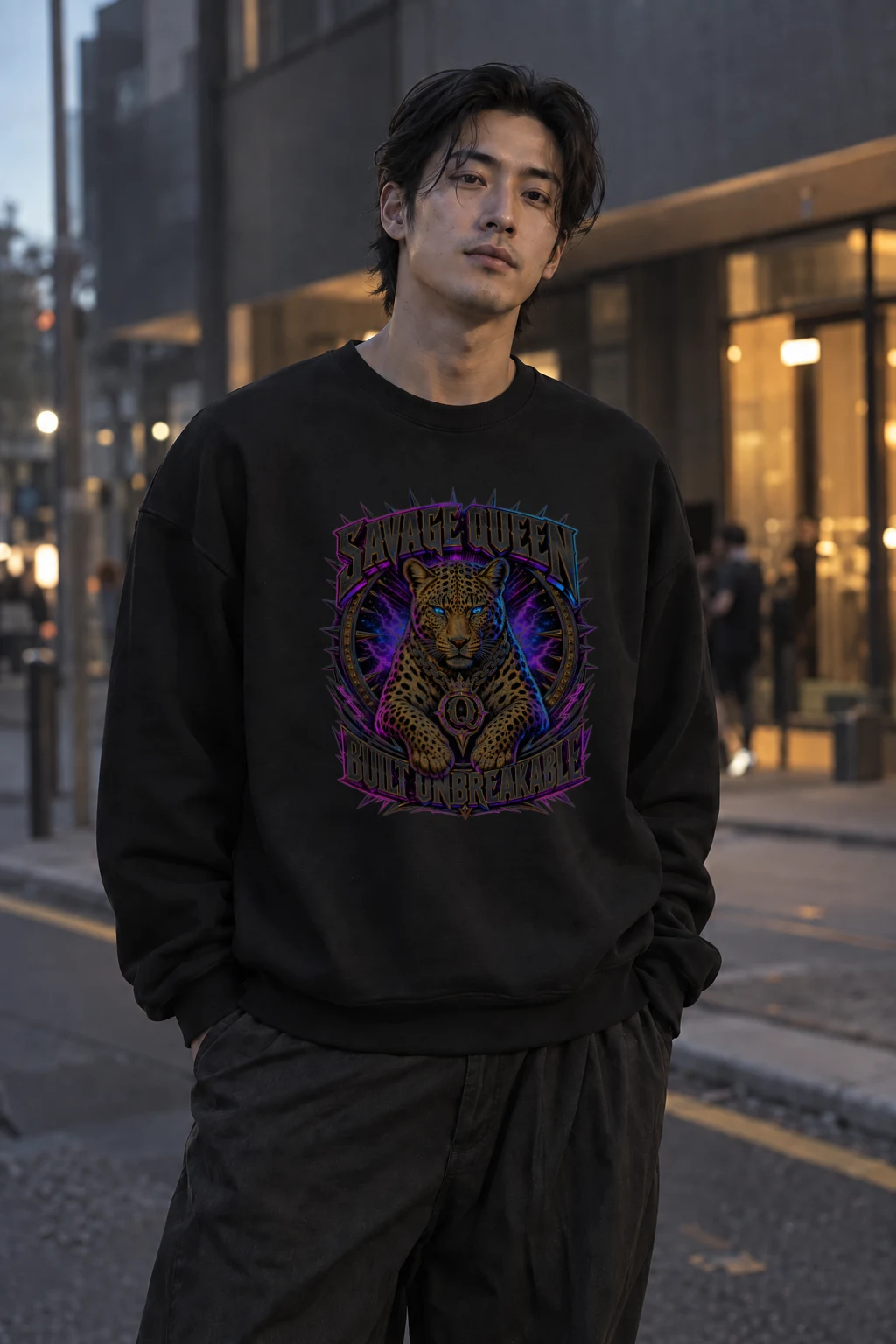 "Savage Queen" Unisex Sponge Fleece Crewneck Sweatshirt | Bella + Canvas 3901