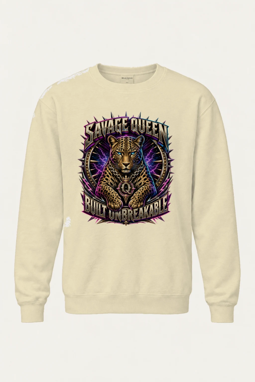 "Savage Queen" Unisex Sponge Fleece Crewneck Sweatshirt | Bella + Canvas 3901