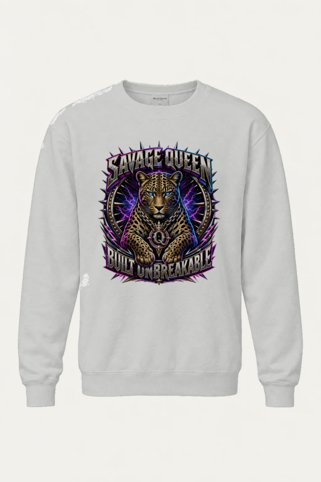 "Savage Queen" Unisex Sponge Fleece Crewneck Sweatshirt | Bella + Canvas 3901