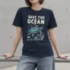 "Save The Ocean" Heavyweight Unisex Crewneck T-shirt