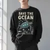 "Save The Ocean" Unisex Longsleeve T-shirt | Gildan 2400