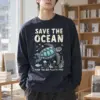 "Save The Ocean" Unisex Longsleeve T-shirt | Gildan 2400