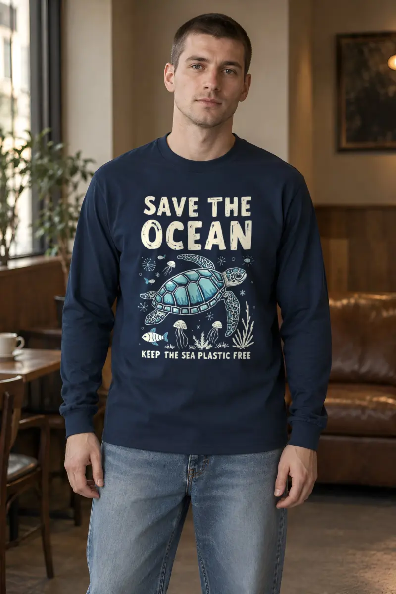 "Save The Ocean" Unisex Longsleeve T-shirt