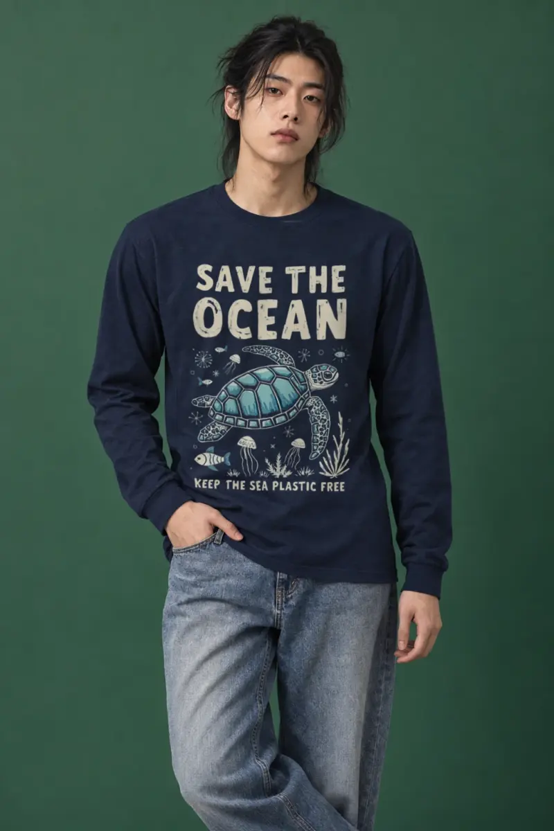 "Save The Ocean" Unisex Longsleeve T-shirt