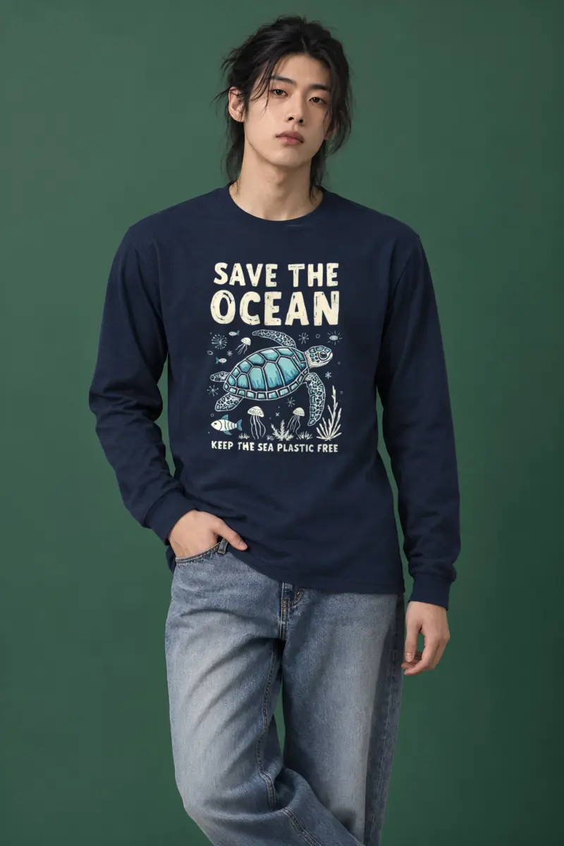 "Save The Ocean" Unisex Longsleeve T-shirt