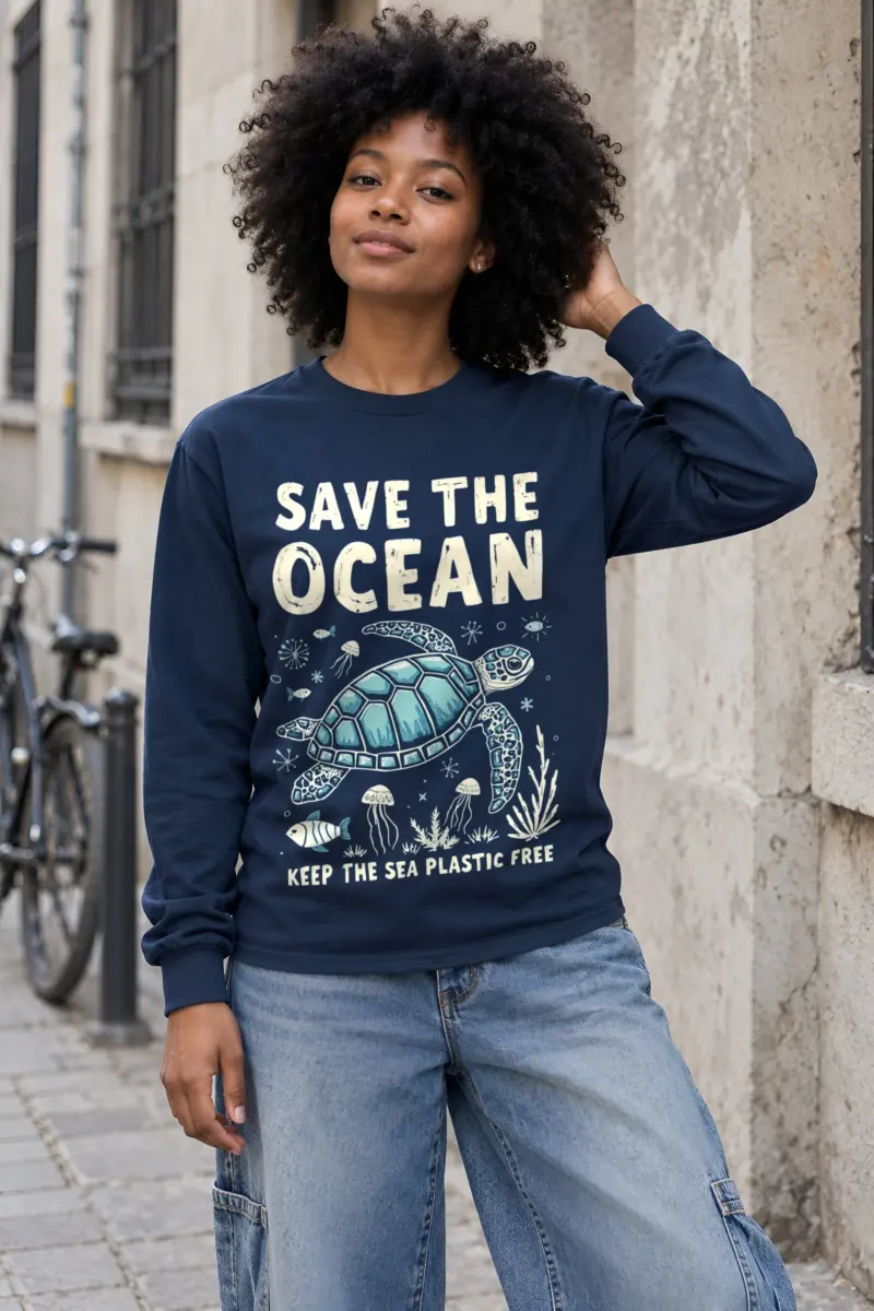 "Save The Ocean" Unisex Longsleeve T-shirt