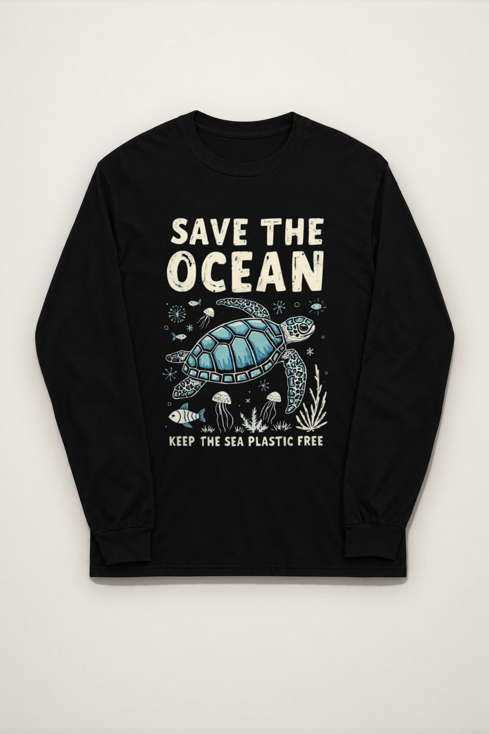 "Save The Ocean" Unisex Longsleeve T-shirt