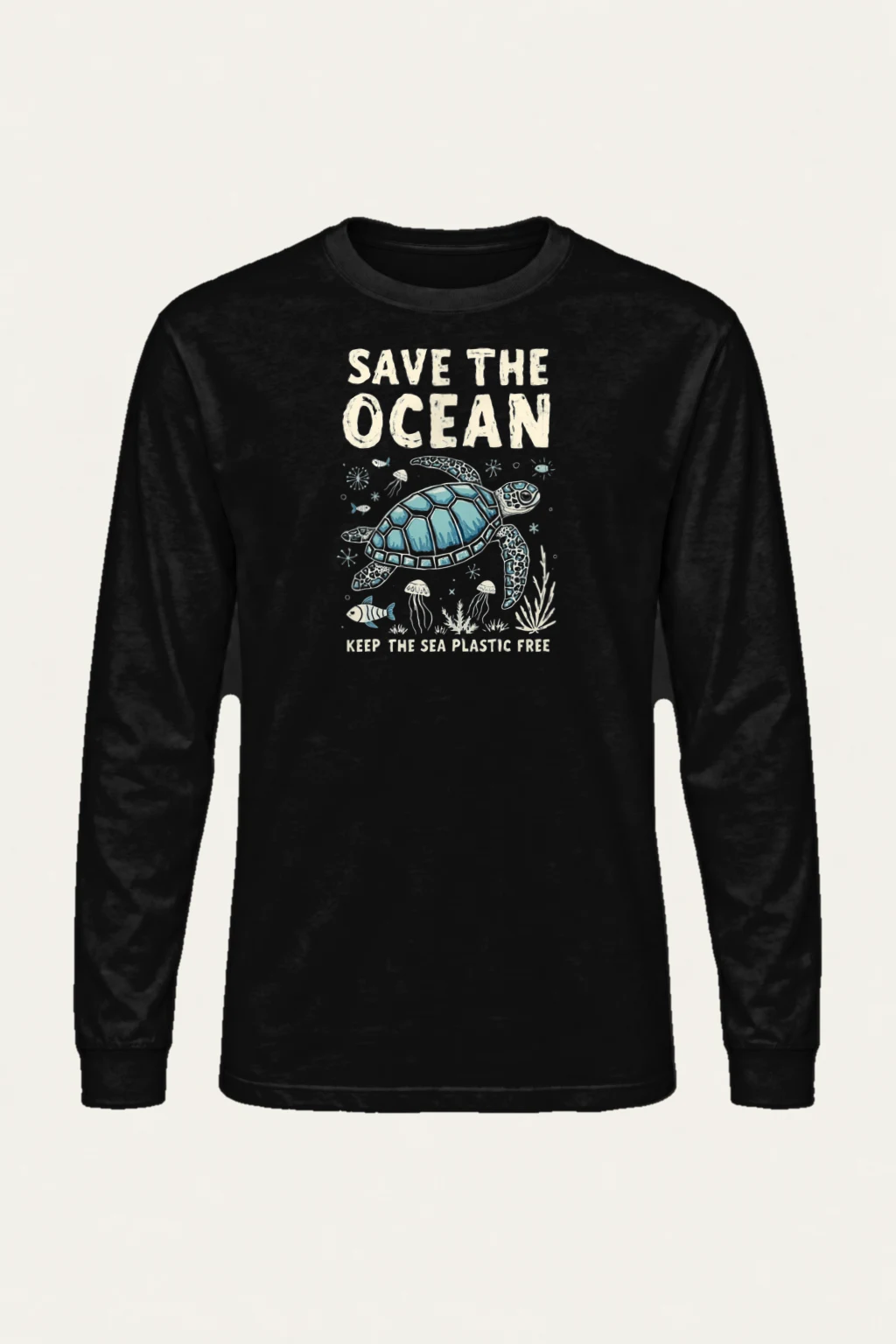 "Save The Ocean" Unisex Longsleeve T-shirt | Gildan 2400