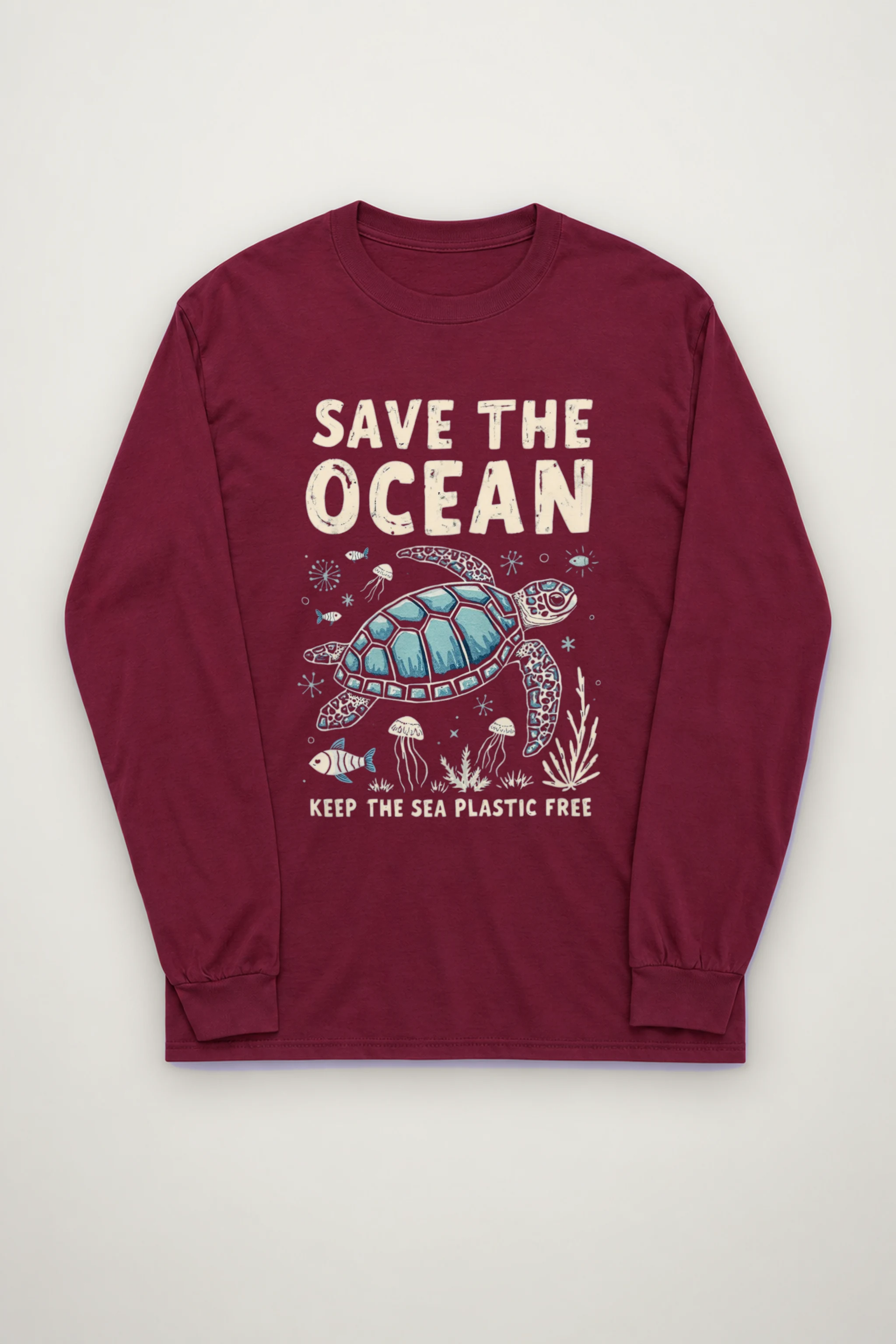 "Save The Ocean" Unisex Longsleeve T-shirt
