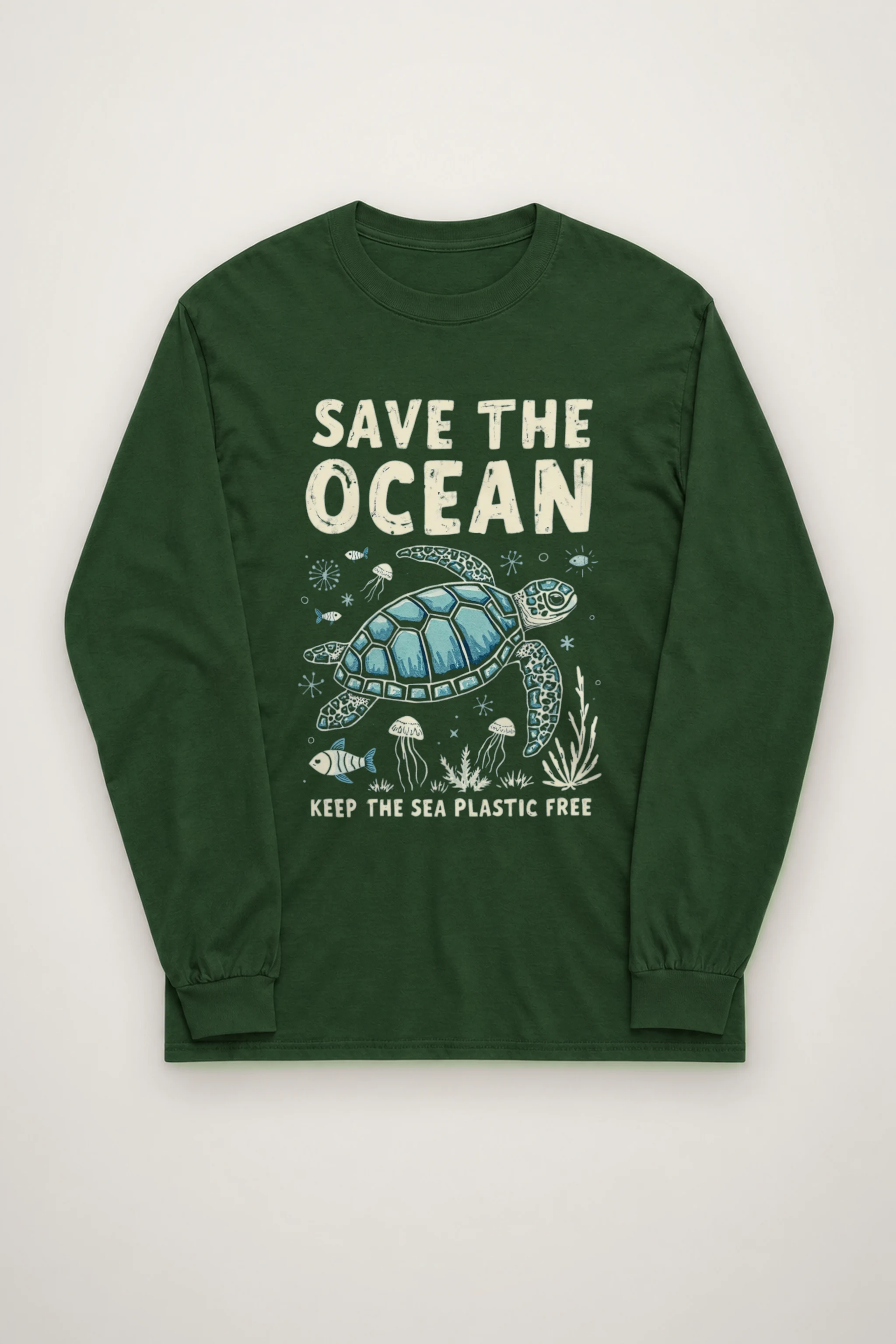 "Save The Ocean" Unisex Longsleeve T-shirt