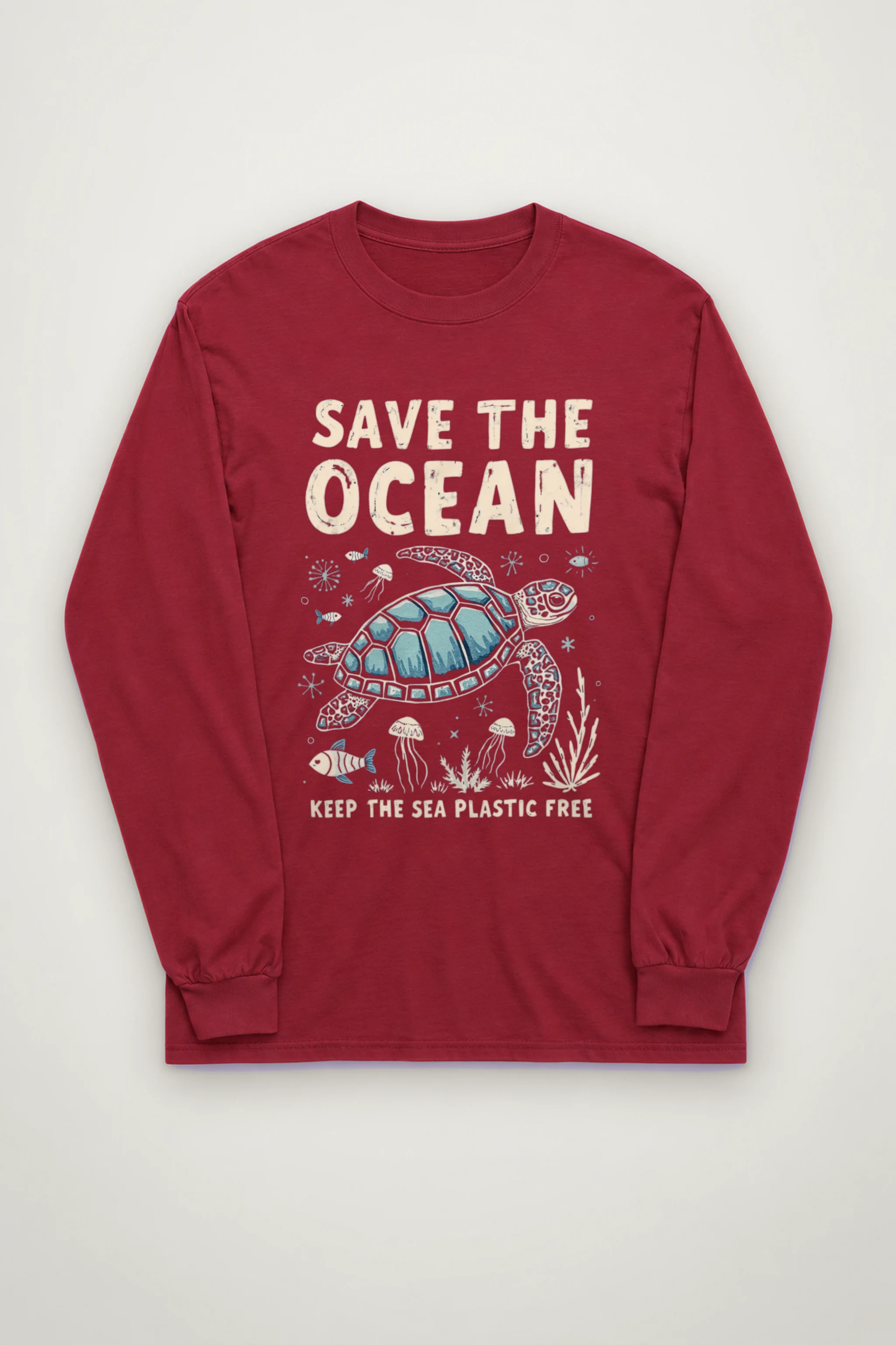 "Save The Ocean" Unisex Longsleeve T-shirt