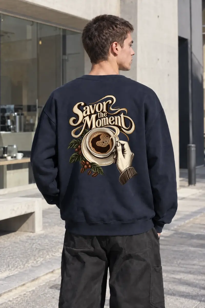 "Savor the Moment" Heavy Blend Unisex Crewneck Sweatshirt | Gildan 18000