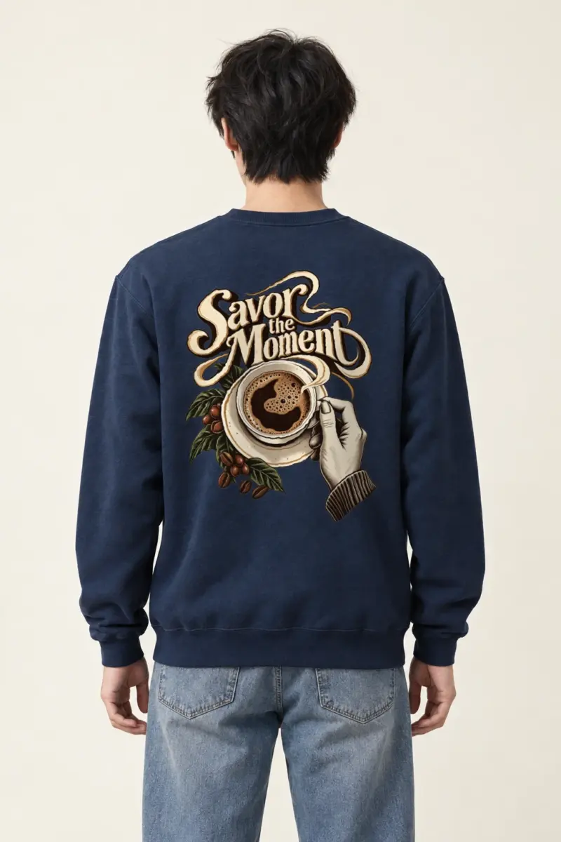 "Savor the Moment" Heavy Blend Unisex Crewneck Sweatshirt | Gildan 18000