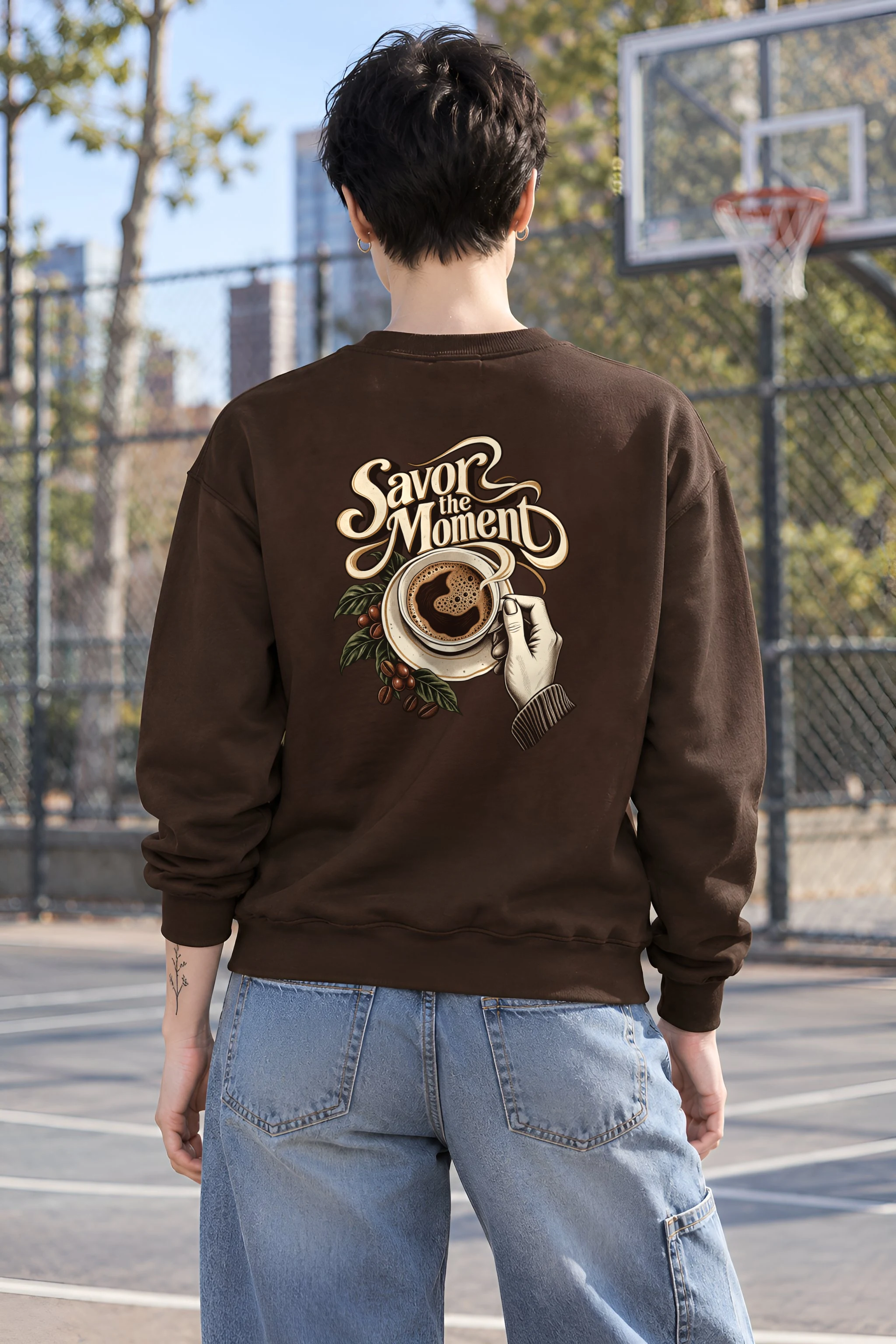 "Savor the Moment" 1 Crewneck Sweatshirt