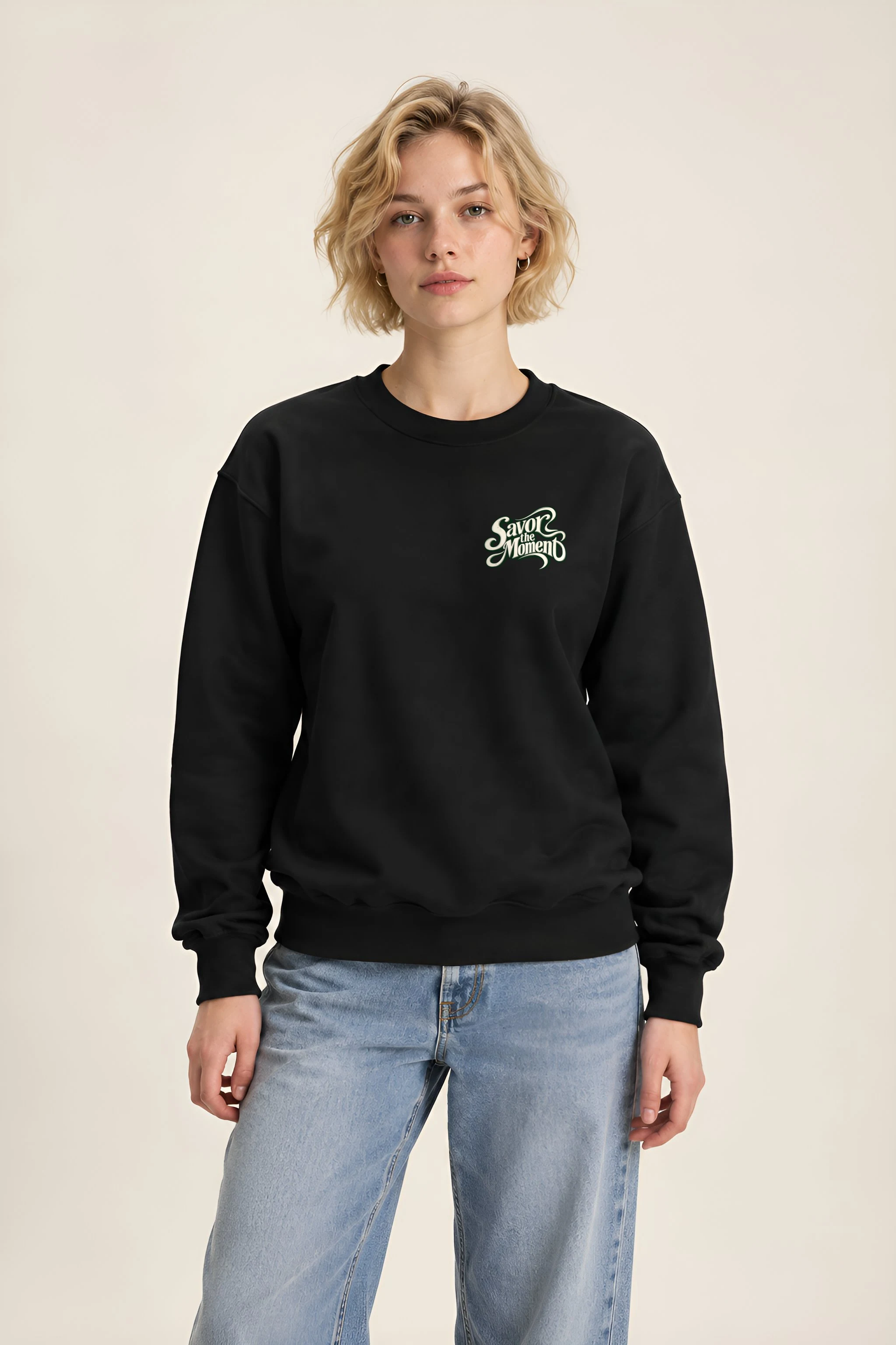 "Savor the Moment" 1 Crewneck Sweatshirt