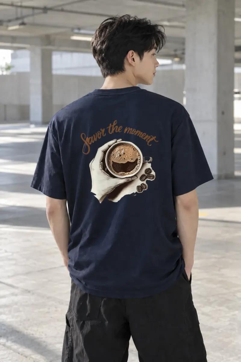 "Savor The Moment" Heavyweight Unisex Crewneck T-shirt | Gildan 5000