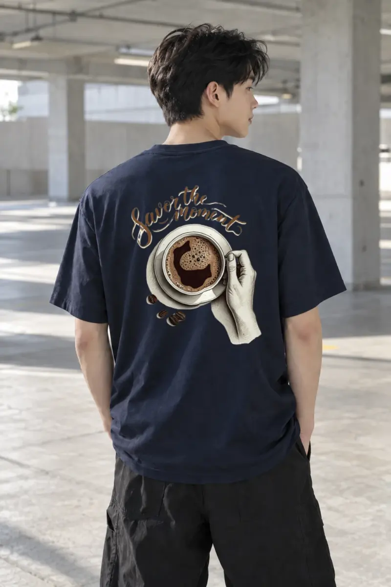 "Savor the Moment" Heavyweight Unisex Crewneck T-shirt | Gildan 5000