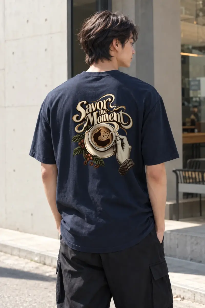 "Savor The Moment" Heavyweight Unisex Crewneck T-shirt | Gildan 5000