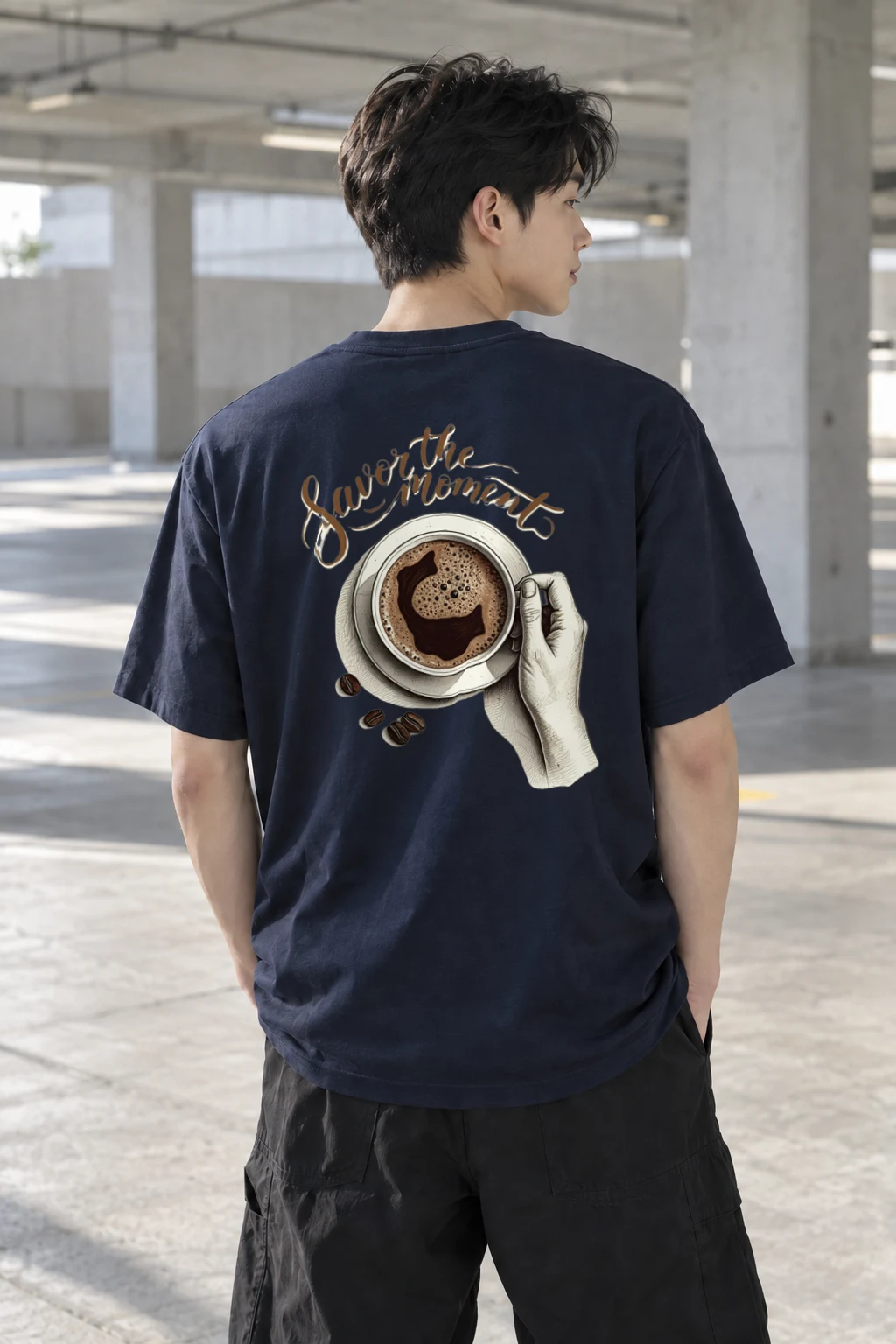 "Savor the Moment" Heavyweight Unisex Crewneck T-shirt | Gildan 5000