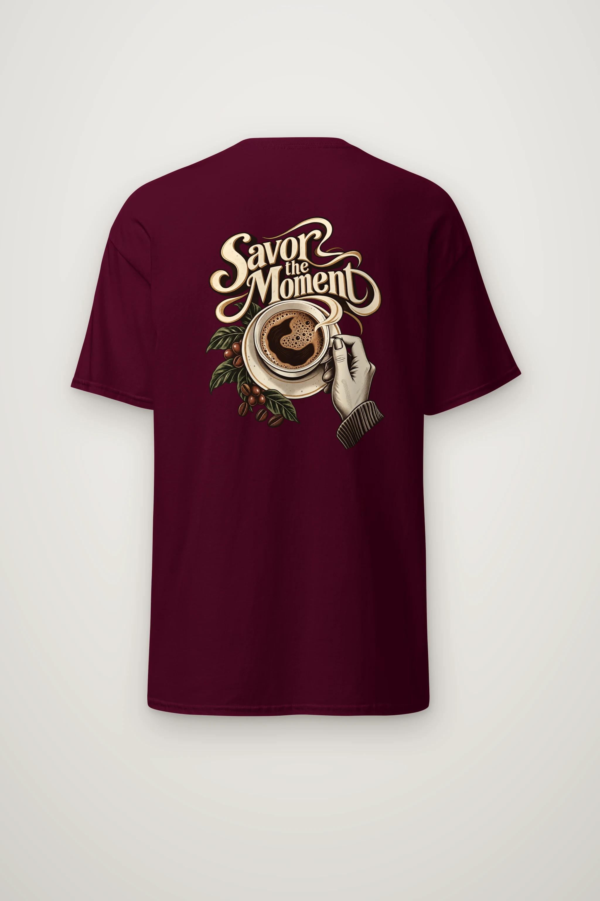 "Savor The Moment" Heavyweight Unisex Crewneck T-shirt