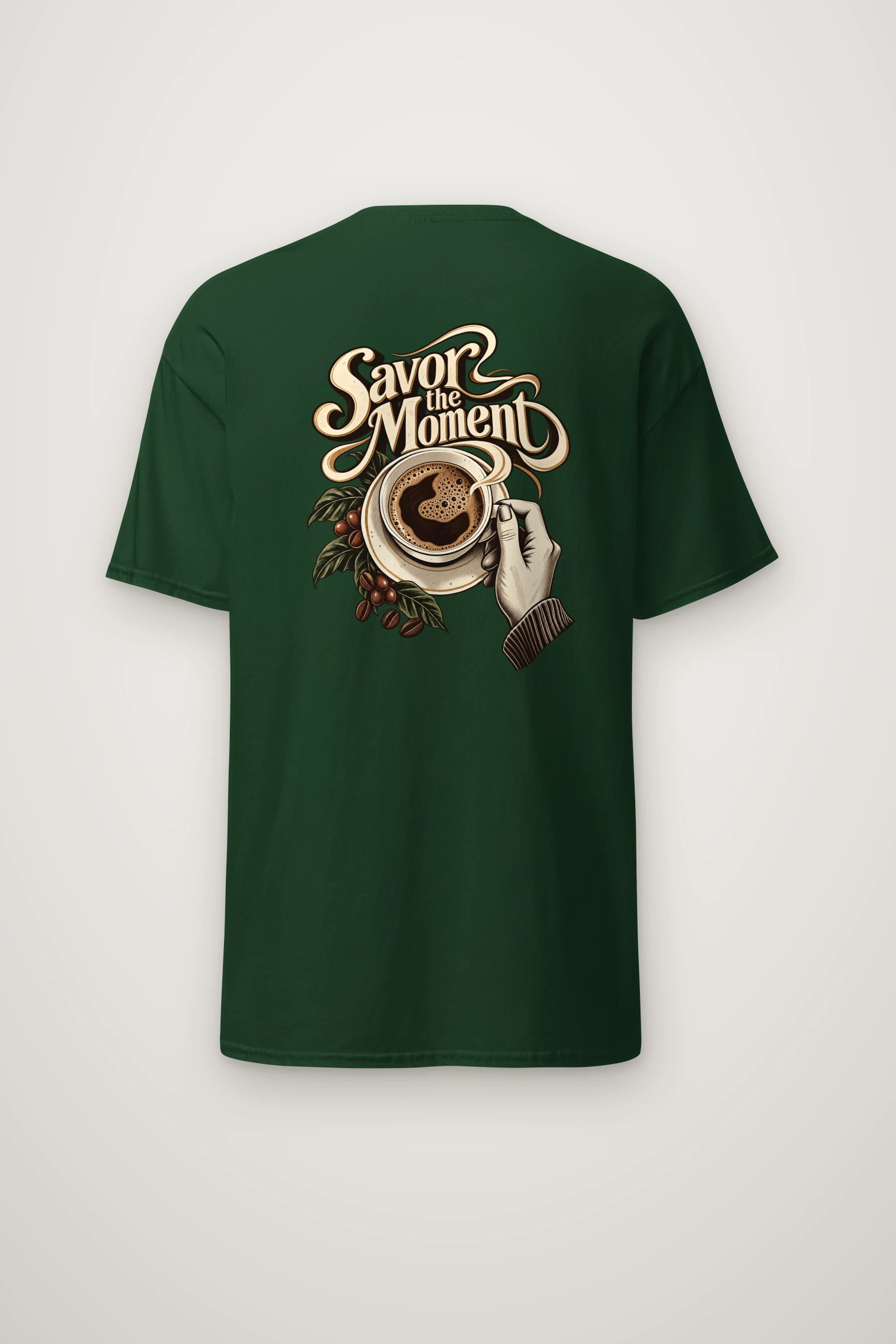 "Savor The Moment" Heavyweight Unisex Crewneck T-shirt